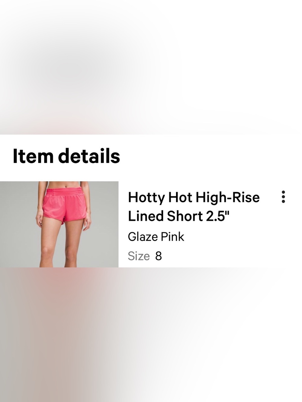 2  lululemon Hotty Hot High-Rise 2.5 inch Shorts - Glaze PINK and RED Glow